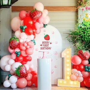 Strawberry Theme Balloon Arch Set